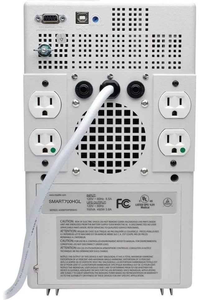 Alt view image 2 of 16 - Tripp Lite SmartPro SMART700HGL 700VA Tower UPS