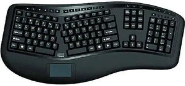 Alt view image 7 of 20 - ADESSO WKB-4500UB WRLS ERGO TOUCHPAD KEYBOARD