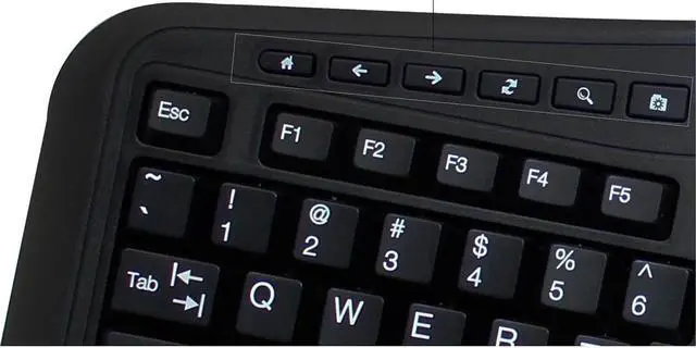 Alt view image 5 of 20 - ADESSO WKB-4500UB WRLS ERGO TOUCHPAD KEYBOARD