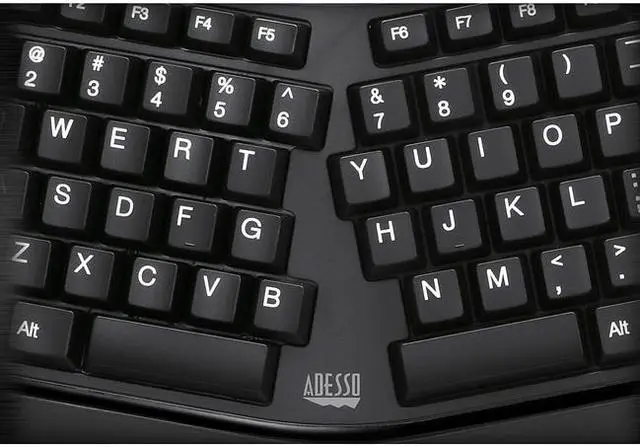 Alt view image 2 of 20 - ADESSO WKB-4500UB WRLS ERGO TOUCHPAD KEYBOARD