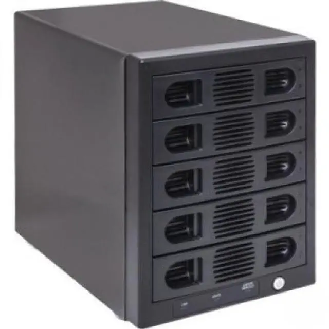 Alt view image 7 of 16 - Syba SY-ENC50118 5 Bay 2.5" and 3.5" SATA HDD External USB 3.0 / eSATA RAID Hard Drive Enclosure
