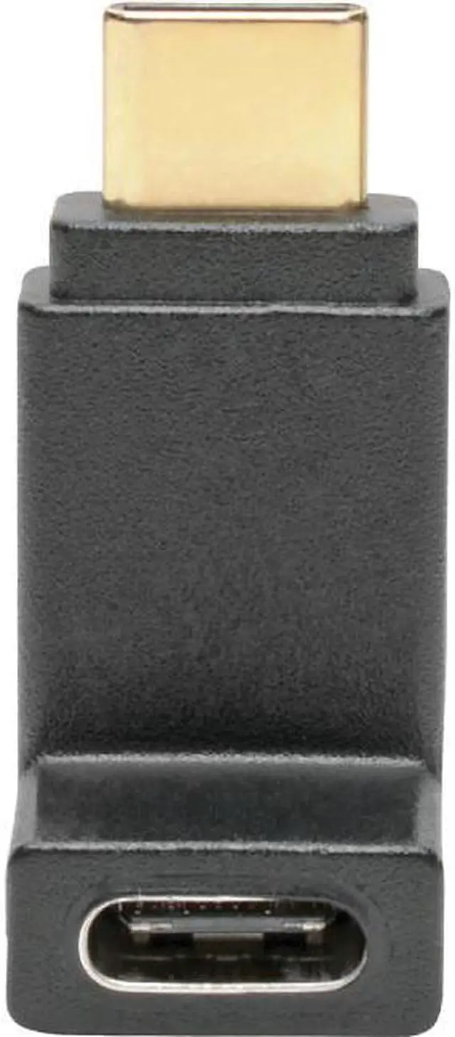Alt view image 6 of 10 - Tripp Lite USB C to USB Type C Adapter Converter Right Angle M/F 10Gbps 3A