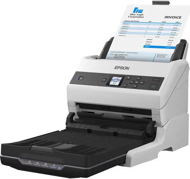 Alt view image 2 of 14 - Epson WorkForce DS-970 Sheetfed Scanner 600 dpi Optical B11B251201