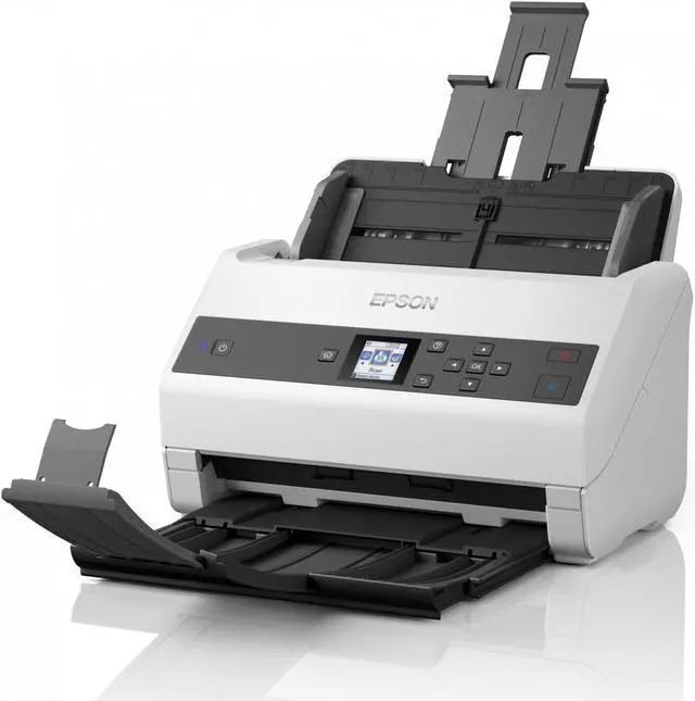 Alt view image 3 of 10 - Epson WorkForce DS-870 Sheetfed Scanner 600 dpi Optical B11B250201