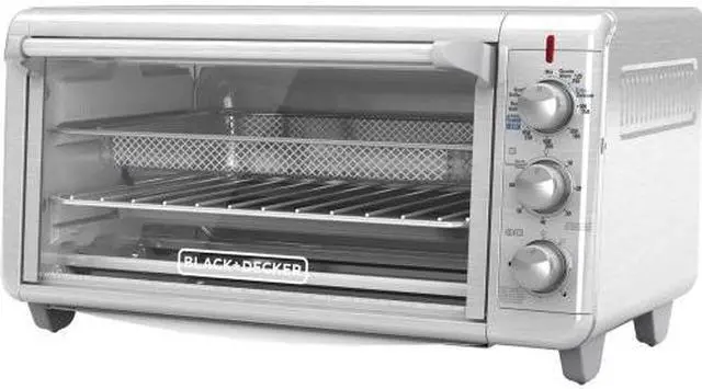 Alt view image 2 of 8 - BLACK+DECKER Extra Wide Crisp 'N Bake Air Fry Toaster Oven, Stainless Steel TO3265XSSD
