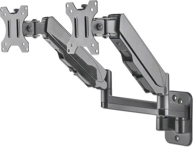 Alt view image 4 of 20 - Manhattan Universal Gas Spring Dual Monitor Wall Mount 461627