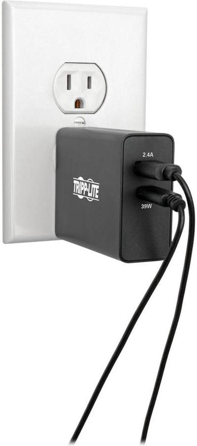 Alt view image 5 of 18 - USB WALL CHARGER DUAL PORT USB TYPE C & USB TYPE A W PD CHARGING