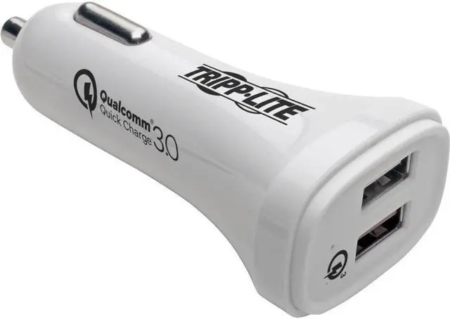 Alt view image 2 of 9 - Tripp Lite U280-C02-S-QC3U USB Car Charger, Quick Charge - Dual USB-A 3.0, UL 2089 Certified