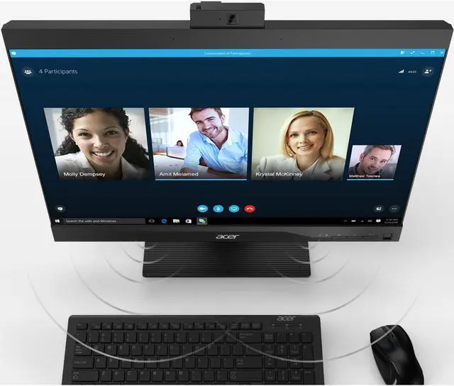 Alt view image 4 of 20 - Acer Veriton Z4660G All-in-One Computer - Intel Core i5 (8th Gen) i5-8500 3 GHz - 8 GB DDR4 SDRAM - 1 TB HDD - 21.5" 1920 x 1080 - Windows 10 Pro 64-bit - Desktop