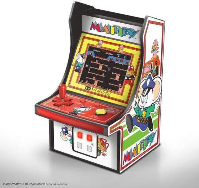 Alt view image 9 of 20 - MY ARCADE Bandai Namco MAPPY 6" Micro Arcade Machine Portable Handheld Video Game
