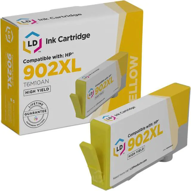 Alt view image 4 of 4 - LD Compatible Replacements for HP 902XL HY Ink: Black Cyan Magenta Yellow 4-Pack for OfficeJet 6950 6954 6962 OfficeJet Pro 6958 6960 6970 6978