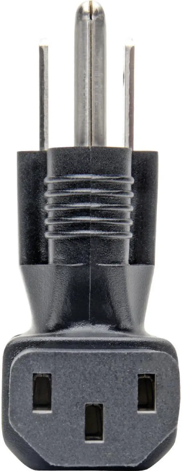 Main image of Tripp Lite Down-Angled Nema 5-15P To C13 Power Cord Adapter - 10A 125V Black