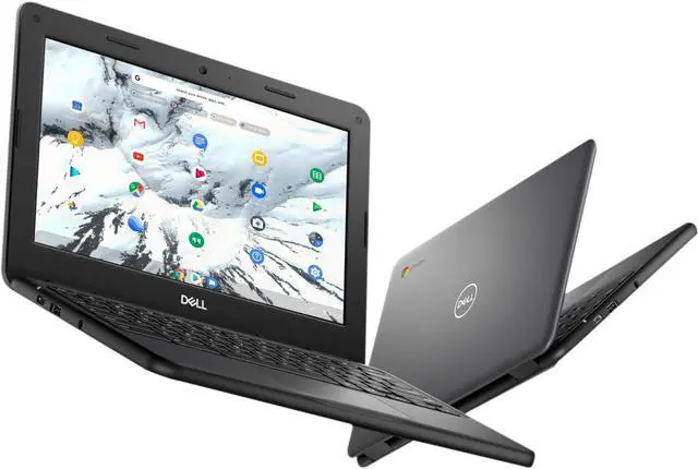 Alt view image 3 of 16 - Dell Chromebook 11 3000 3100 11.6" Touchscreen Chromebook - 1366 x 768 - Celeron N4000 - 4 GB RAM - 32 GB Flash Memory