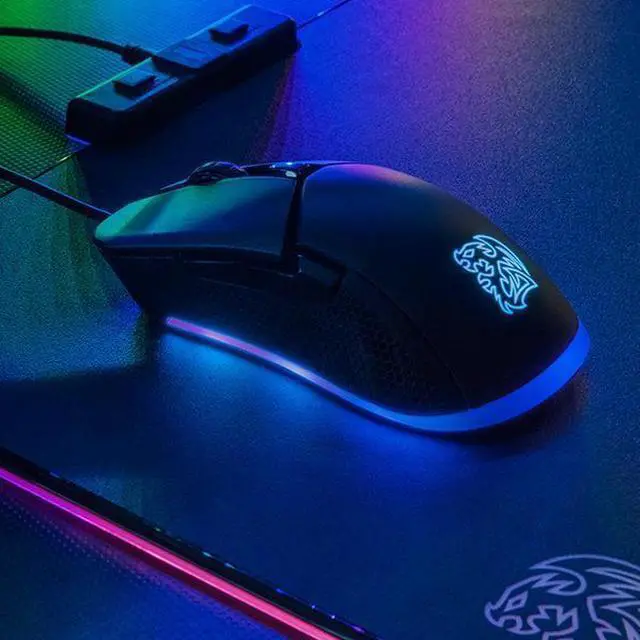 Alt view image 5 of 10 - Tt eSPORTS Iris Optical RGB Mouse