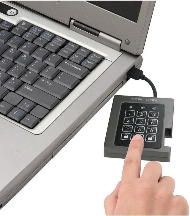 Alt view image 2 of 15 - Apricorn Aegis Padlock ASSD-3PL256-1TBF 1 TB Solid State Drive - 2.5" Internal - Black - TAA Compliant - USB 3.1 - 300 MB/s Maximum Read Transfer Rate - 256-bit Encryption Standard