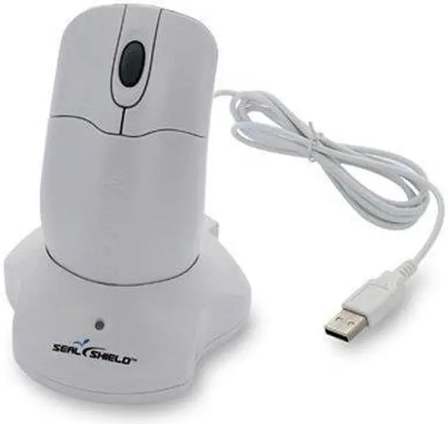 Main image of Seal Shield Silver Storm Wireless Waterproof Mouse (STWM042WE) - White