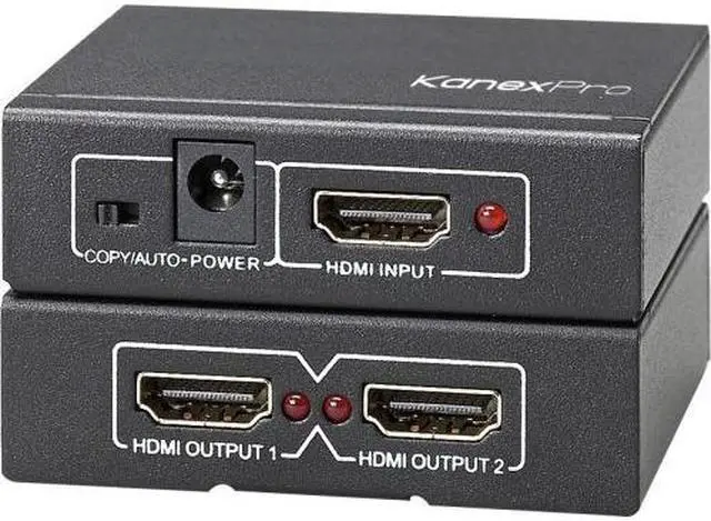 Alt view image 2 of 8 - KanexPro 4K HDMI 2-Port Splitter SPHD1X24K
