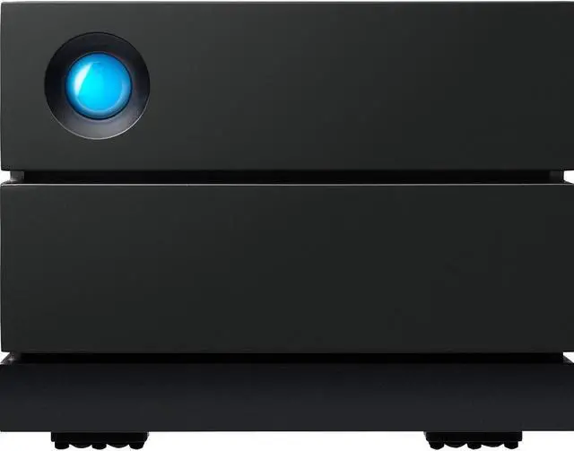 Alt view image 4 of 15 - LaCie 2big RAID 8TB USB-C External Hard Drive STHJ8000800 Black