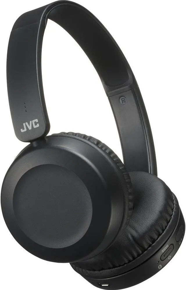 Alt view image 5 of 20 - JVC HAS31BTB Foldable Bluetooth On-Ear Headphones (Carbon Black)