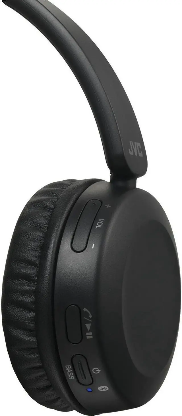 Alt view image 4 of 20 - JVC HAS31BTB Foldable Bluetooth On-Ear Headphones (Carbon Black)