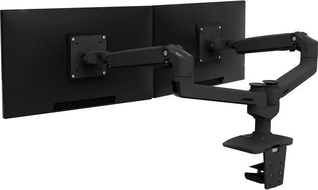 Alt view image 8 of 15 - Ergotron Mounting Arm for Monitor Matte Black 45245224