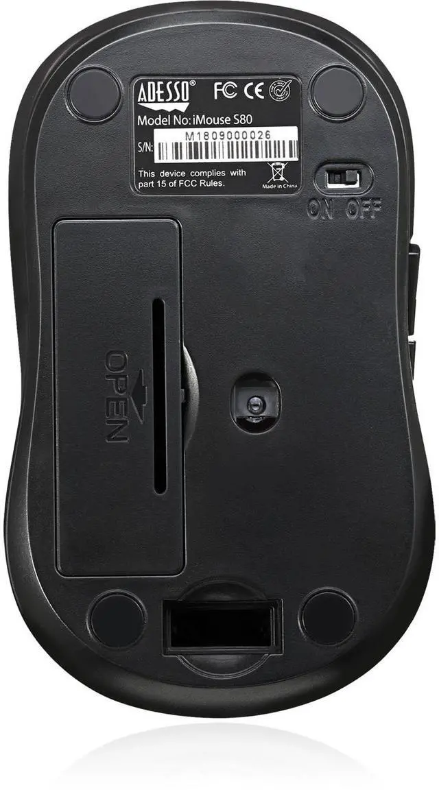 Alt view image 6 of 13 - ADESSO IMOUSES80L ADESSO 2.4GHZ WIRELESS BLUE  FABRIC MINI OPTICAL MOUSE ,5-BUTTON ,  FABRIC SURFA