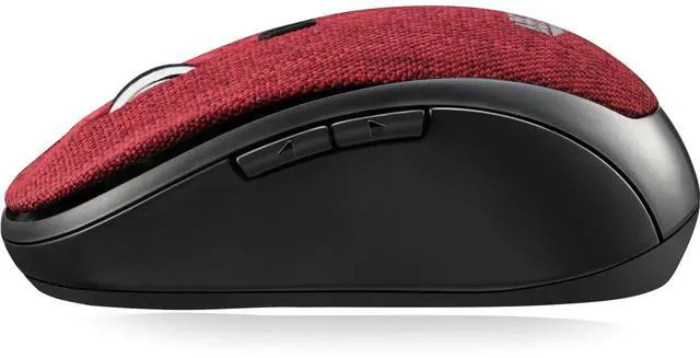 Alt view image 2 of 17 - Adesso iMouse S80R Mini Wireless 5-Button Fabic Mouse Red
