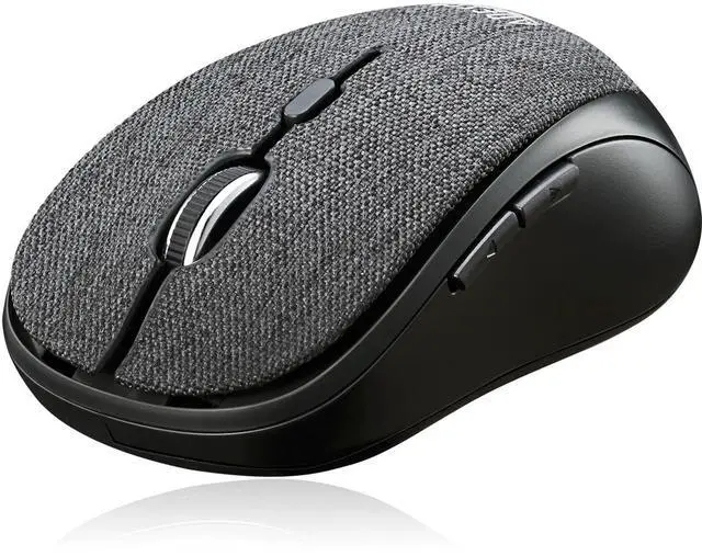 Alt view image 4 of 13 - ADESSO INC. iMouseS80B Wireless Optical Fabric Mouse