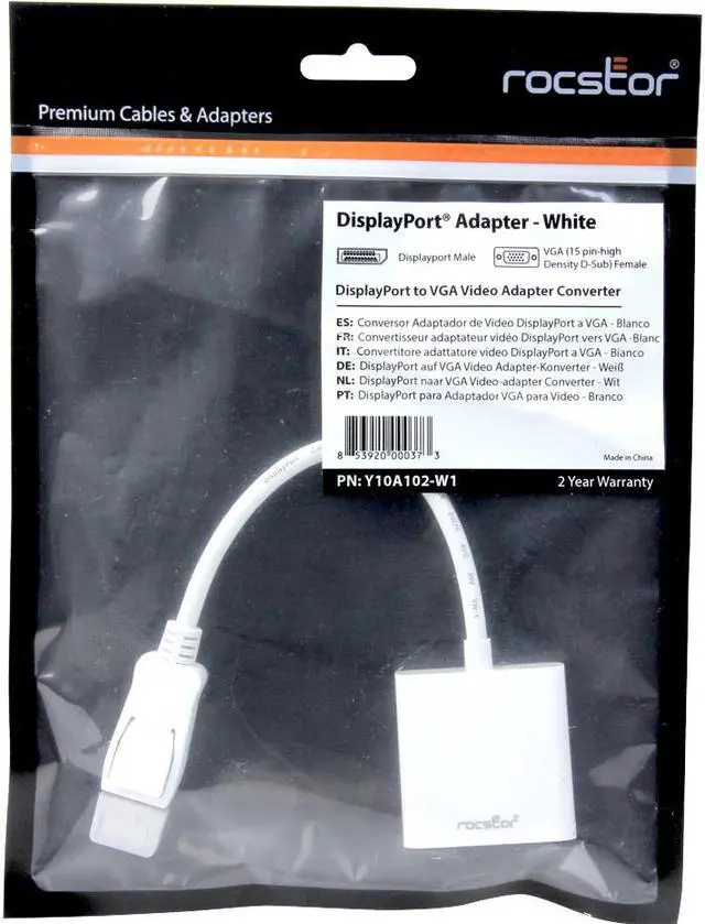 Alt view image 5 of 8 - DISPLAYPORT TO VGA ADAPTER M/F