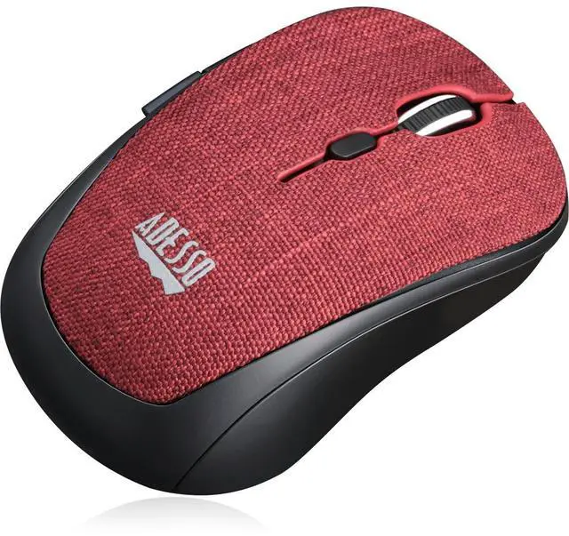 Alt view image 6 of 17 - Adesso iMouse S80R Mini Wireless 5-Button Fabic Mouse Red