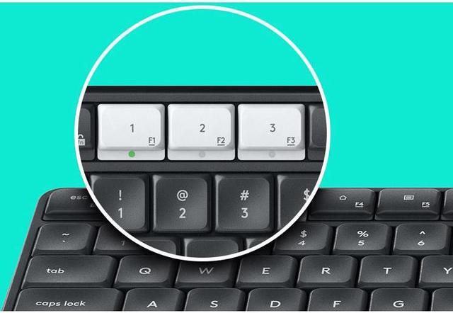 Alt view image 6 of 20 - Logitech K375s Multi-Device Wireless Keyboard and Stand Combo 920-008165 Black Bluetooth Wireless Standard K375s Multi-Device Wireless Keyboard and Stand Combo