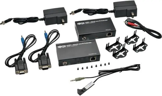 Alt view image 7 of 20 - Tripp Lite BHDBT-K-SI HDBaseT Lite HDMI Over Cat5e/6/6a Extender Kit with Serial and IR Control, 4Kx2K UHD / 1080p, Up to 230-ft. (70M)