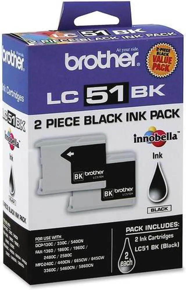 Alt view image 7 of 17 - Brother International Corporat Black Ink Cartridge-2 Pack