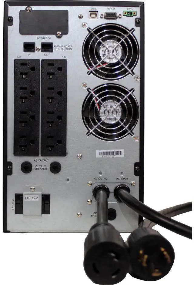 Alt view image 2 of 5 - Minuteman 3000 VA On-line Tower UPS with 9 0utlets