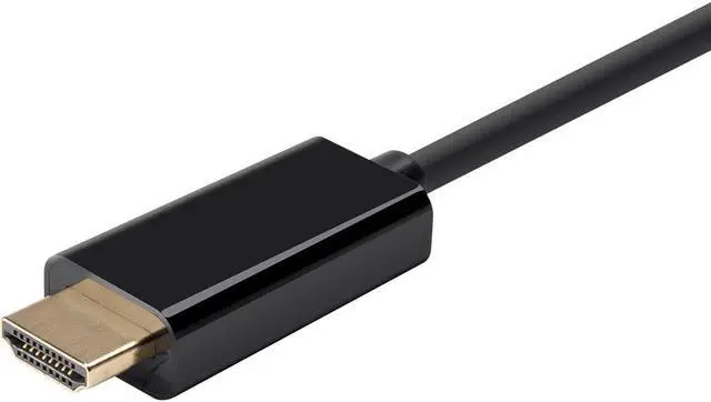 Alt view image 12 of 20 - Monoprice Mini DisplayPort 1.2a to HDTV Cable - 6 Feet - Black | Supports Up to 4K Resolution And 3D Video - Select Series
