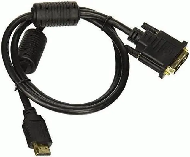 Alt view image 4 of 20 - Monoprice HDMI to DVI Adapter Cable - 3 Feet - Black | High Speed, 28AWG, 1080p Resolution, Ferrite Cores, Compatible with AVCHD / PlayStation 3 and More