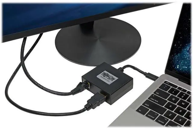 Alt view image 2 of 9 - Tripp Lite USB C to HDMI Over Cat6 Extender Kit w/ PoC USB 3.1 1080p 150ft