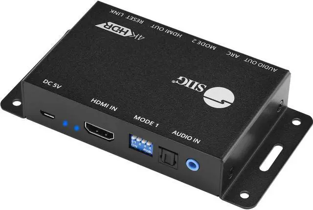 Alt view image 4 of 14 - Siig Hdmi 2.0 Audio Extractor/Embedder