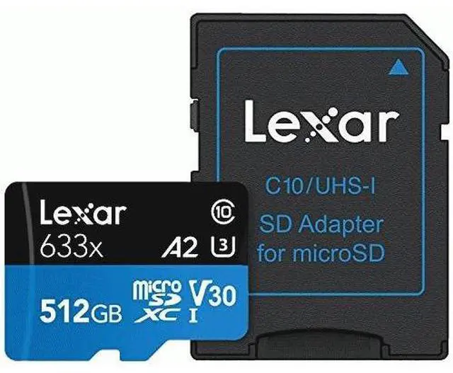 Alt view image 4 of 20 - Lexar High-Performance 633x 512GB microSDXC Flash Card Model LSDMI512BBNL633A