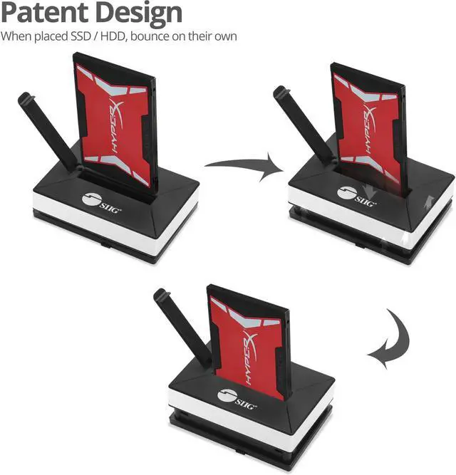 Alt view image 6 of 16 - SIIG Drive Dock External - Black