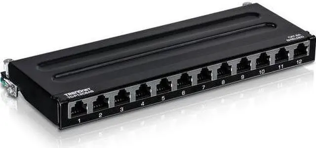 Main image of TRENDnet TC-P12C6AS (V1.0R) 12-Port Cat6A Shielded Wall Mount Patch Panel