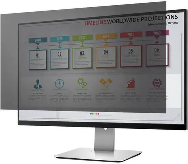 Main image of Rocstor PrivacyView™ Premium Privacy Filter for 24" Widescreen Monitor - For 24" Monitor / Display - 16:9 Aspect Ratio - Glossy / Matte - Unframed - Compatible with PF240W9B - TAA