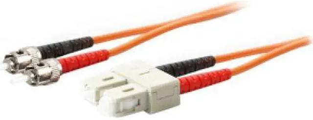 Alt view image 3 of 9 - THIS IS A 2M SC (MALE) TO ST (MALE) YELLOW DUPLEX RISER-RATED FIBER PATCH CABLE.