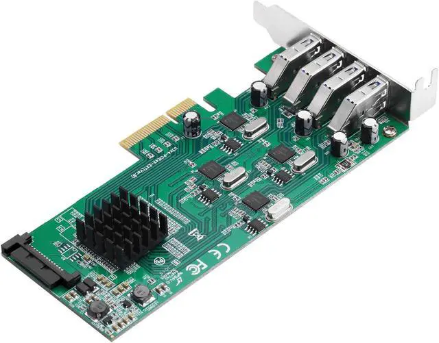 Alt view image 6 of 15 - Siig 4-Port Superspeed Usb 3.0 Pcie Card - Quad Core