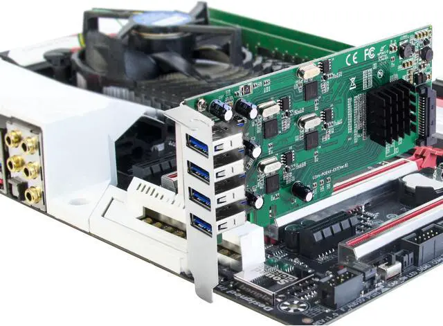 Alt view image 2 of 15 - Siig 4-Port Superspeed Usb 3.0 Pcie Card - Quad Core