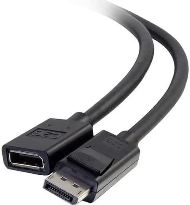Alt view image 2 of 6 - C2G 6ft DisplayPort Extension Cable Male to Female DisplayPort Cable 54451