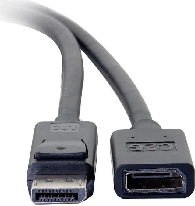 Alt view image 4 of 6 - C2G 6ft DisplayPort Extension Cable Male to Female DisplayPort Cable 54451