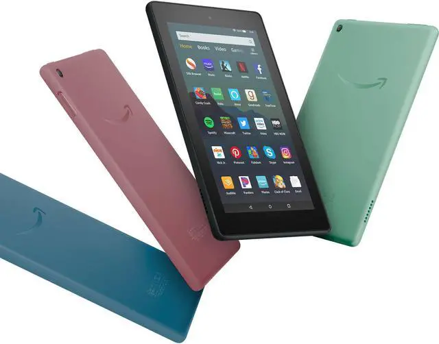 Alt view image 7 of 20 - Amazon Fire 7 2019 7" Tablet 16GB Plum B07HZQBBKL