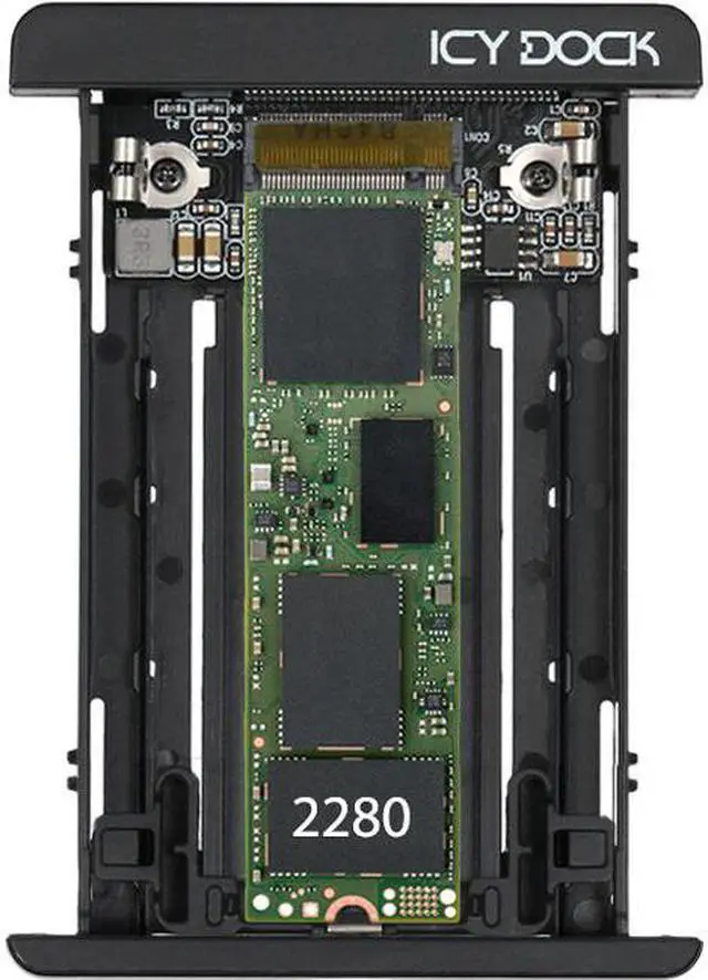 Alt view image 2 of 17 - Icy Dock Mb705m2p-B Drive Enclosure For 2.5" - U.2 (Sff-8639) Host Interface External - Black