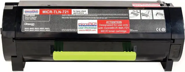 Alt view image 2 of 11 - microMICR MICR Toner Cartridge - Alternative for Lexmark (56F1000) - Black